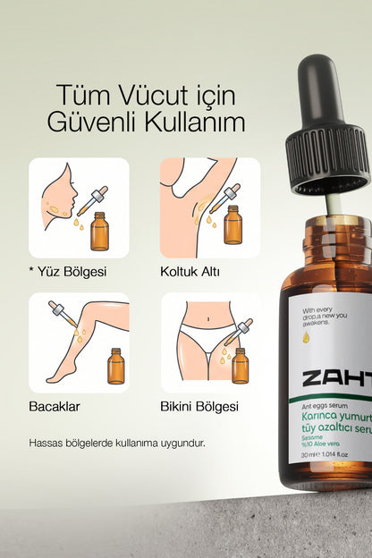 Karınca Yumurtası Yağı Tüy Azaltıcı Serum Aloevara ve Susam