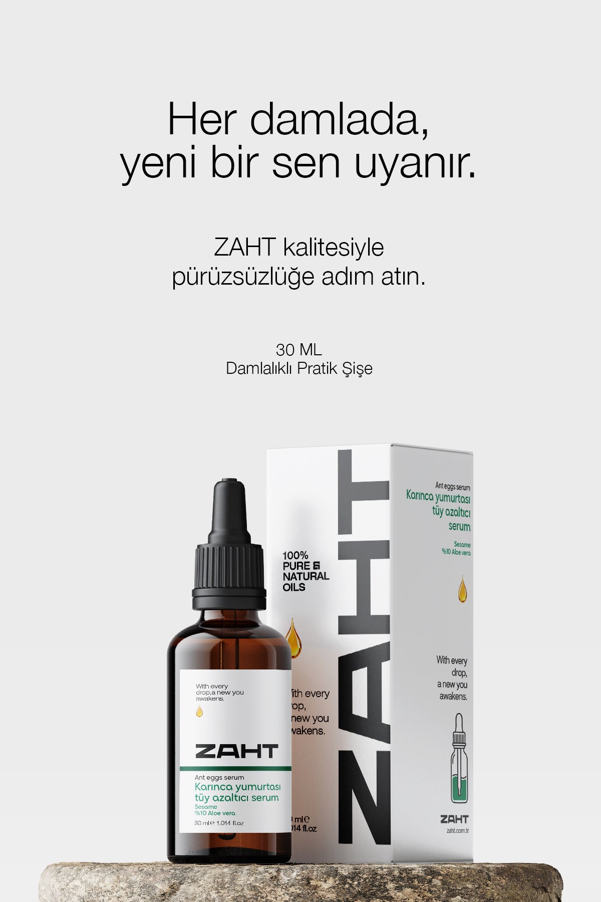 Karınca Yumurtası Yağı Tüy Azaltıcı Serum Aloevara ve Susam